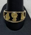 Man’s Natural Gold Nugget Ring RM1087N/12MM