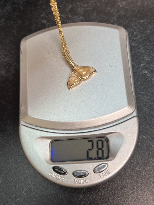 Gold in Quartz Whale Tail Pendant - PDLWT113Q - Image 6