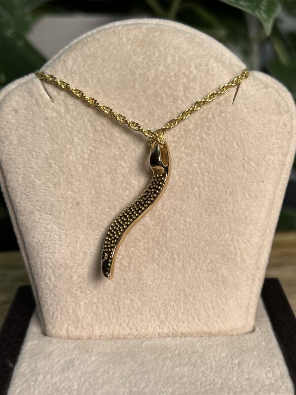 Gold in Quartz with Gold Nuggets Pendant - PBS1394NQ - Image 3