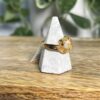 Gold in Quartz with Natural Nuggets Ring - Lady RLEA5Q - Image 2