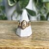 Gold in Quartz with Diamonds Ring - Lady RL977DQ