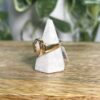 Gold in Quartz with Diamonds Ring - Lady RL977DQ - Image 6