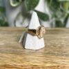 Gold in Quartz with Diamonds Ring - Lady RL977DQ - Image 5