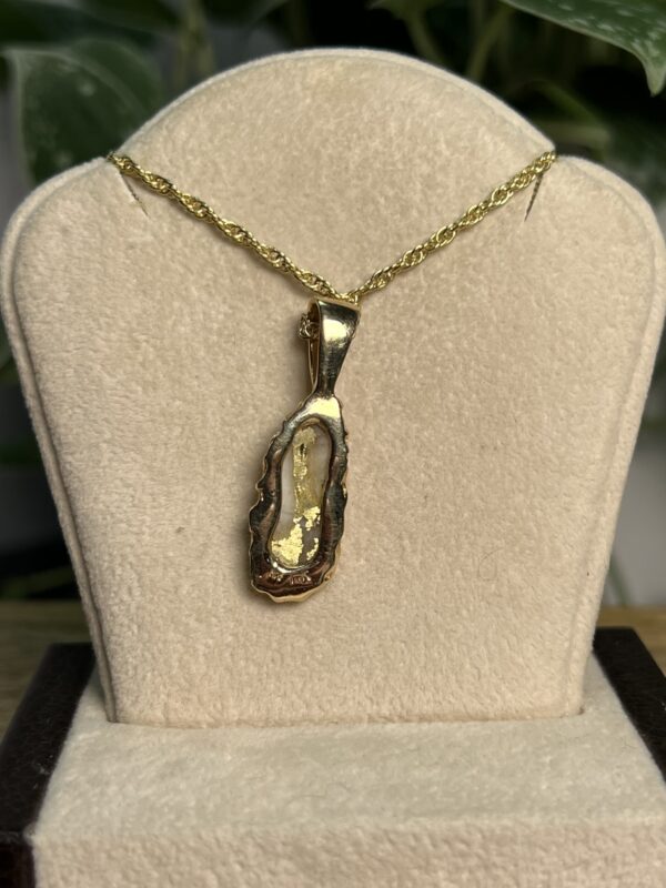 Gold in Quartz Freeform Pendant - PFFQ2 - Image 5