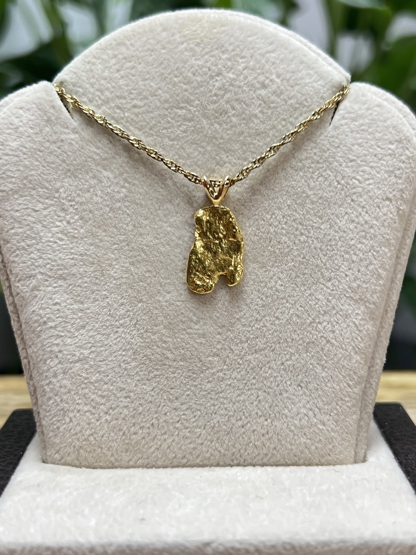 Natural Nugget Pendant with 14kt Gold Bail – P10X