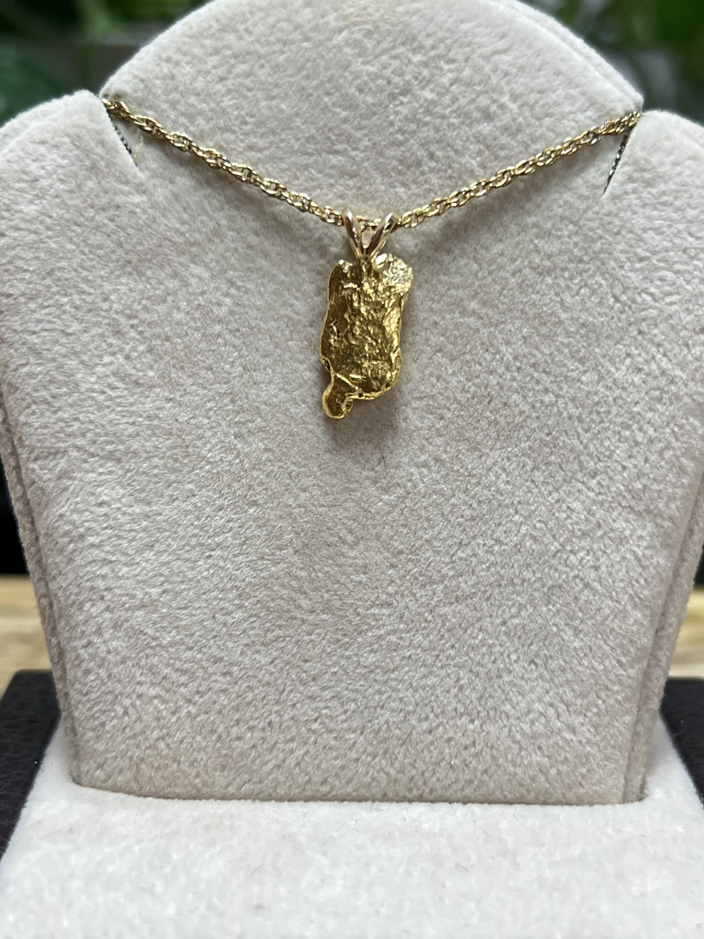 Natural Gold Nugget Pendant with 14kt. Gold Bail