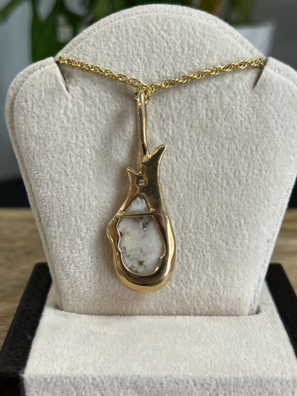 Gold in Quartz Pendant -PN377QX - Image 5