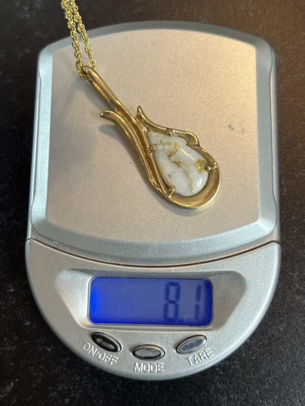 Gold in Quartz Pendant -PN377QX - Image 6