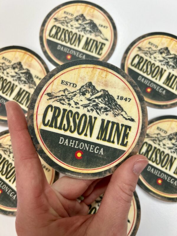 Vinyl Waterproof Rustic MTN Scene Sticker
