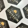 Vinyl Waterproof Sticker Black Hexagon - Image 2
