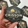 Vinyl Waterproof Sticker Black Hexagon
