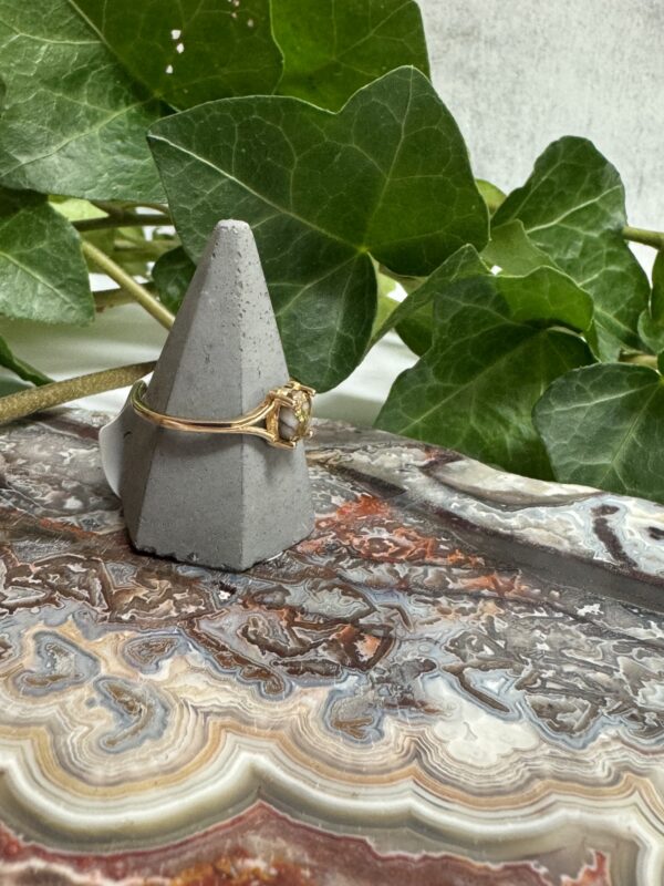 Gold in Quartz Ring - Lady RL751Q - Image 2