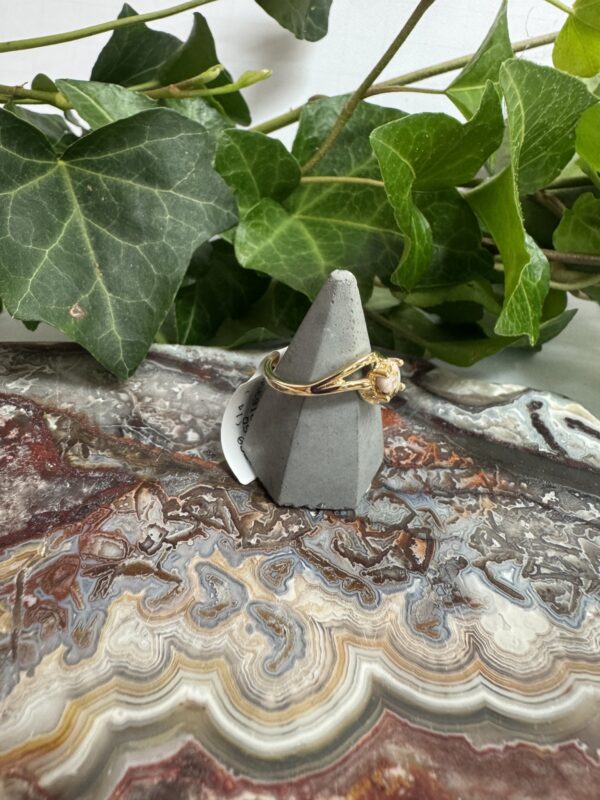 Gold in Quartz / with Nuggets Ring - Lady RL696Q - Image 4