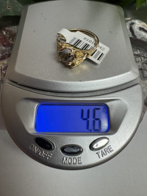Gold in Quartz / with Nuggets Ring - Lady RL659Q - Image 4