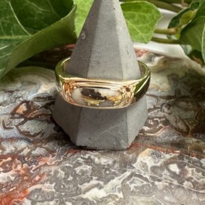 Natural Gold in Quartz Ring - Man's RM880Q
