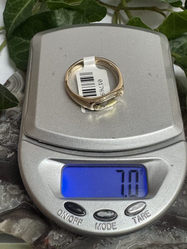 Natural Gold in Quartz Ring - Man's RM880Q - Image 7
